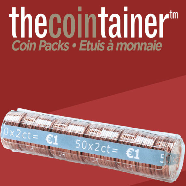 Boîte 100 rouleaux monnaie 0,02€ C&E Concept